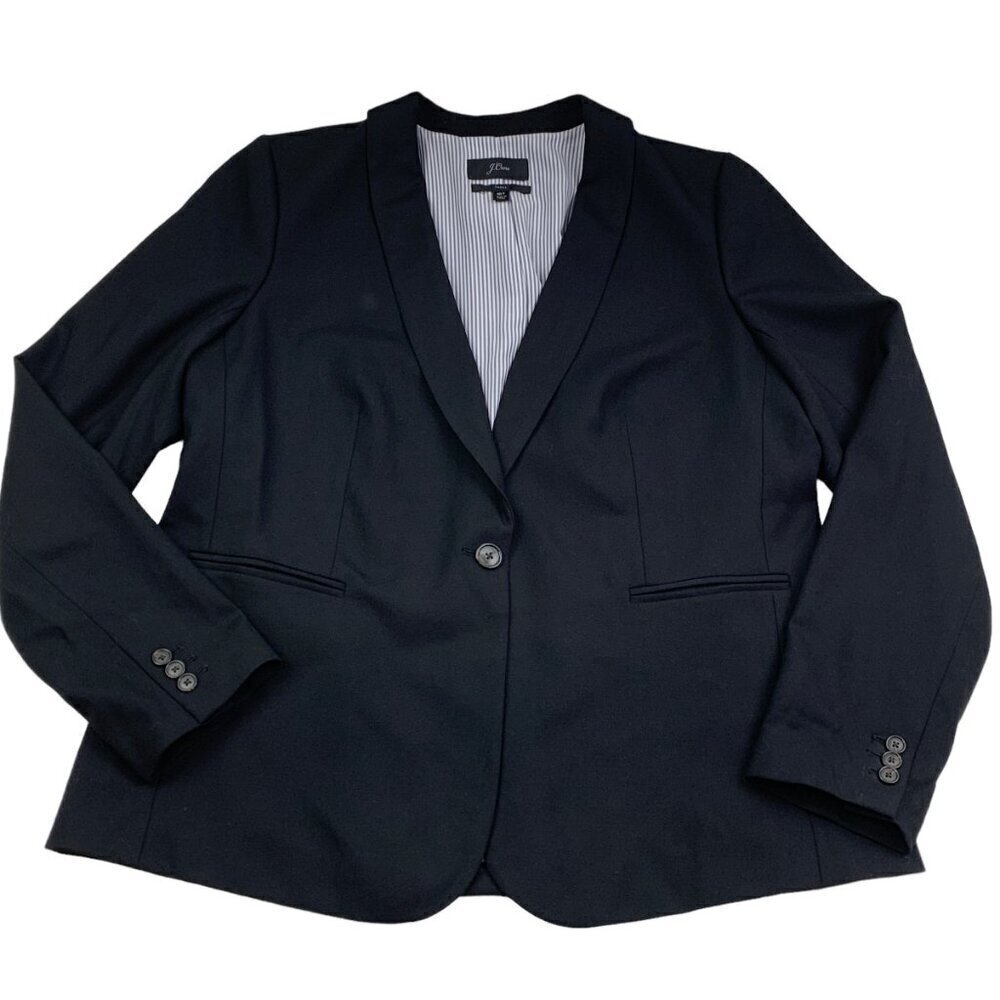 J. Crew Parke Wool Blend Stretch Blazer Women's Size 16T